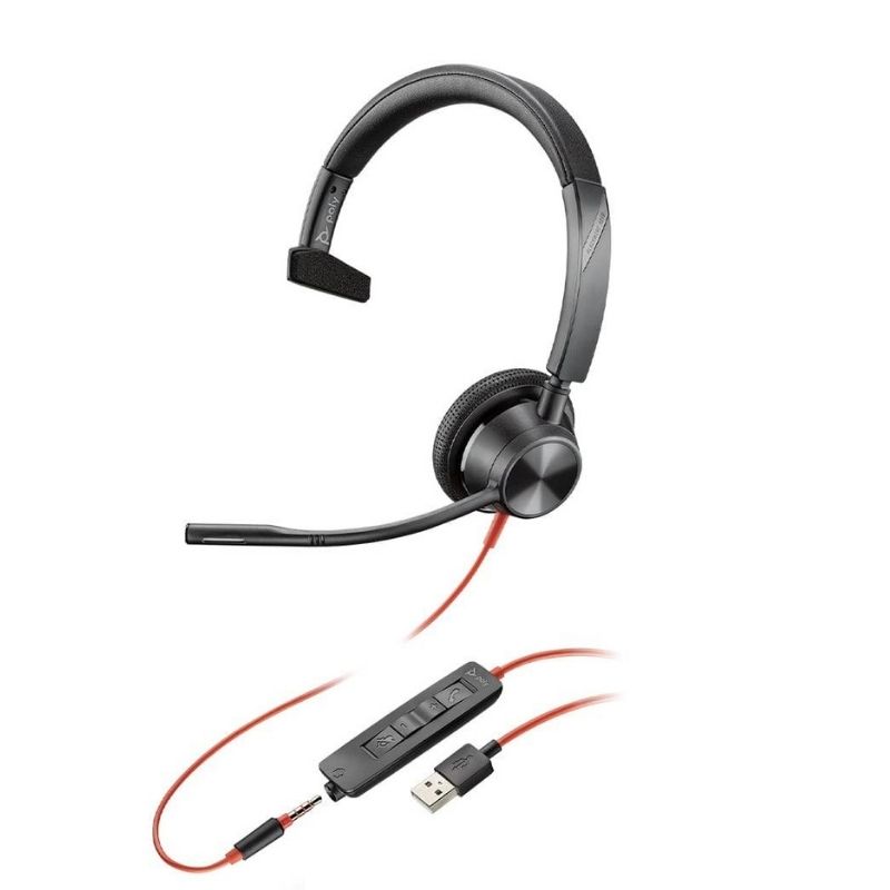 Blackwire 3315-M USB-A mon + 3,5 mm-Klinke Teams