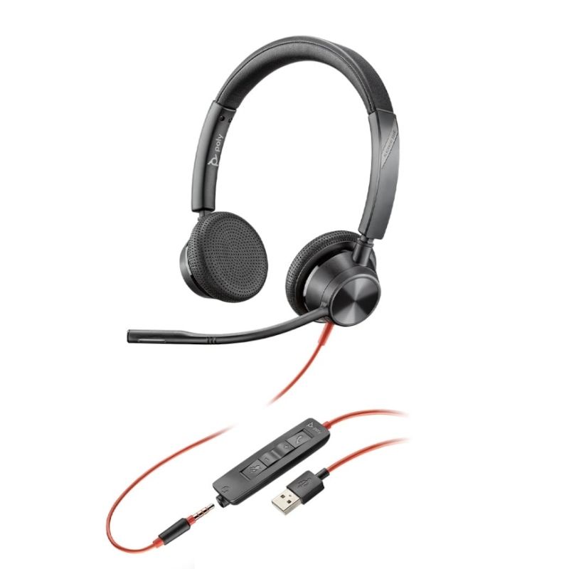 Blackwire 3325-M USB-A bin + 3,5 mm-Klinke