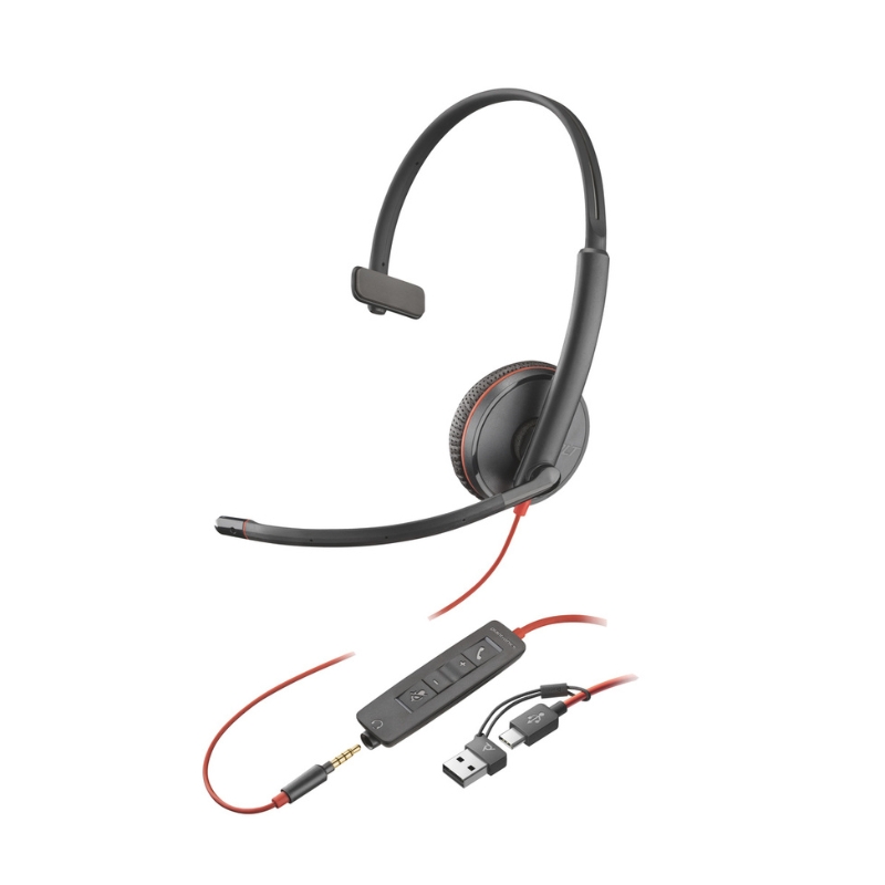 Blackwire 3215 USB-C/A + 3,5 mm-Klinke Mono