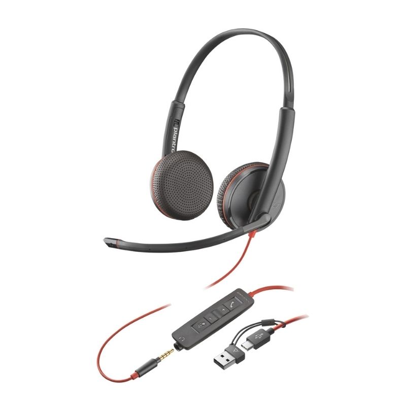Blackwire 3225 USB-C/A 3,5 mm-Klinke Duo BULK