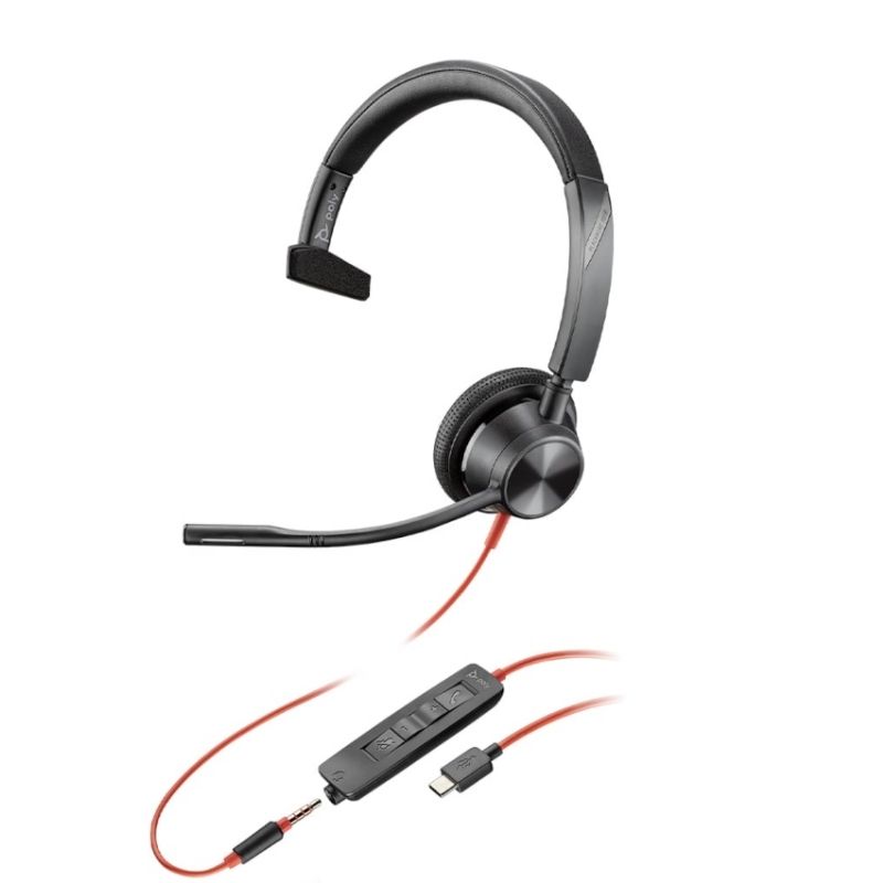 Blackwire 3315 USB-C + 3,5 mm-Klinke Mono